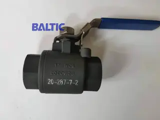 ASTM A216 WCB Threaded Ball Valve, 1 Inch, 2000 PSI, NPT