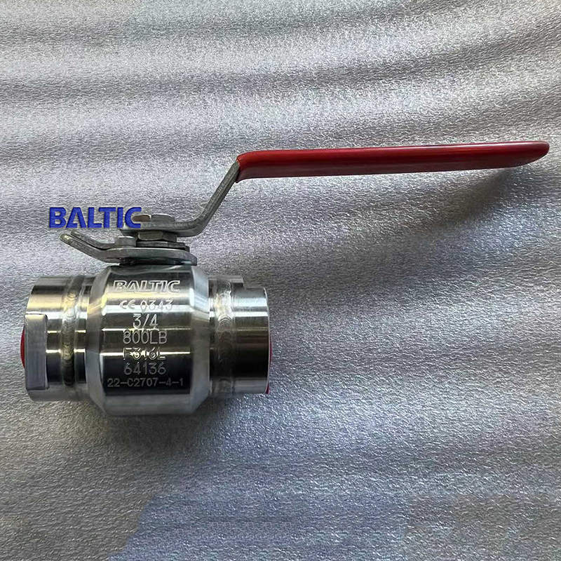 Welded Body Ball Valve, A182 F316L, 3/4 IN, 800 LB, API 608