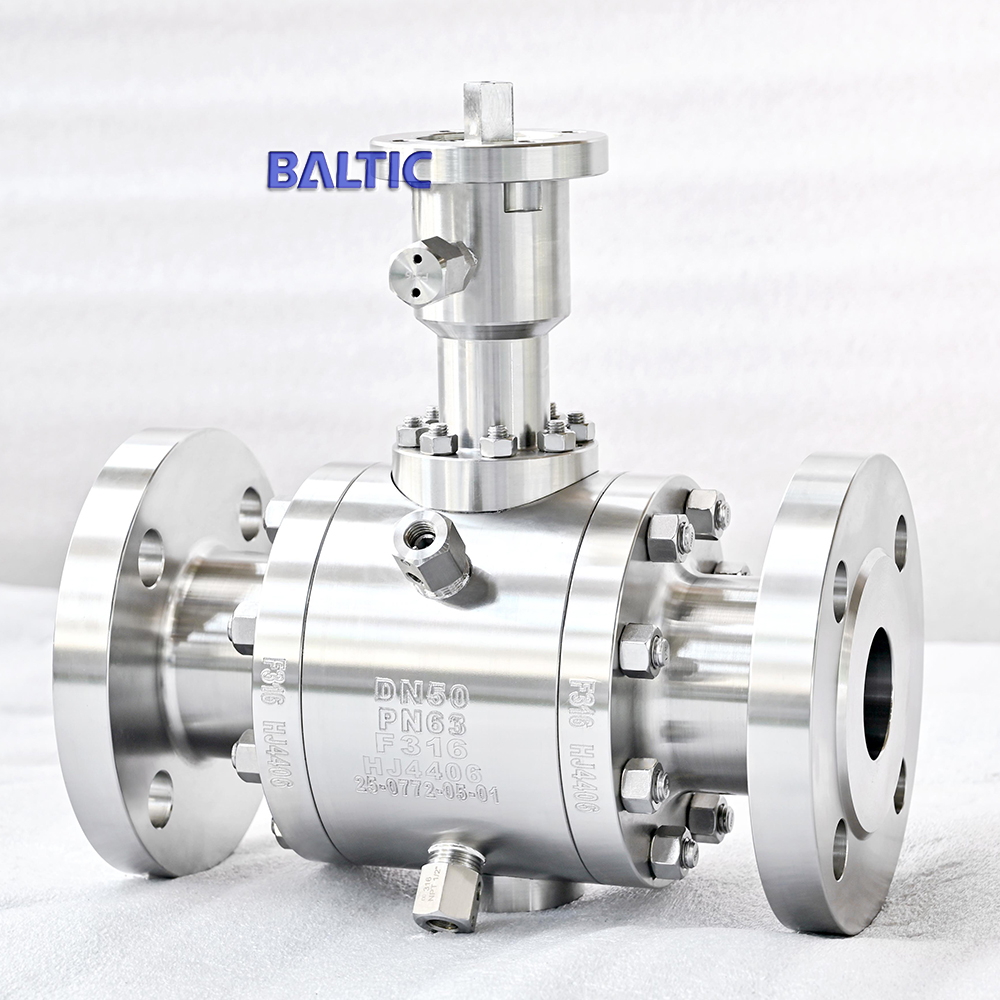 API 6D Ball Valve, Stainless Steel, A182 F316, DN50, PN63, RF
