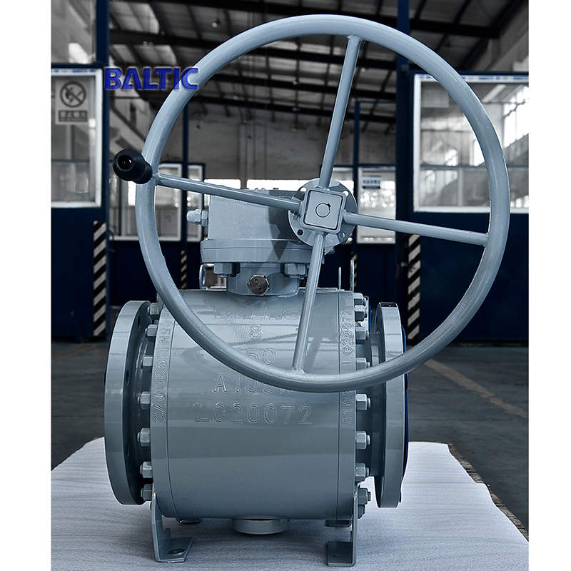 API 6D Ball Valve with Gearbox, NPS 8 IN, 150 LB, ASTM A105N