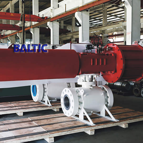 API 6D Trunnion Mounted Ball Valve, Pneumatic Actuator, CL900