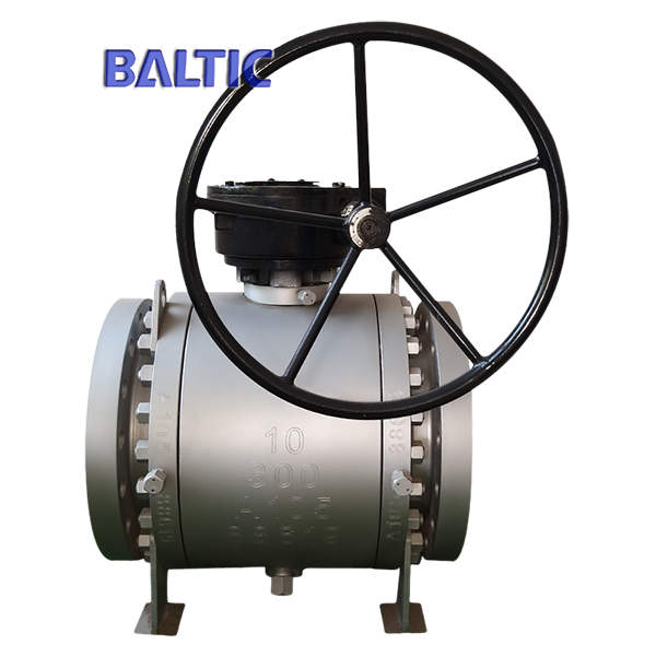 ASTM A105 Side Entry Ball Valve, 10 Inch, Class 300 LB, API 6D, RF