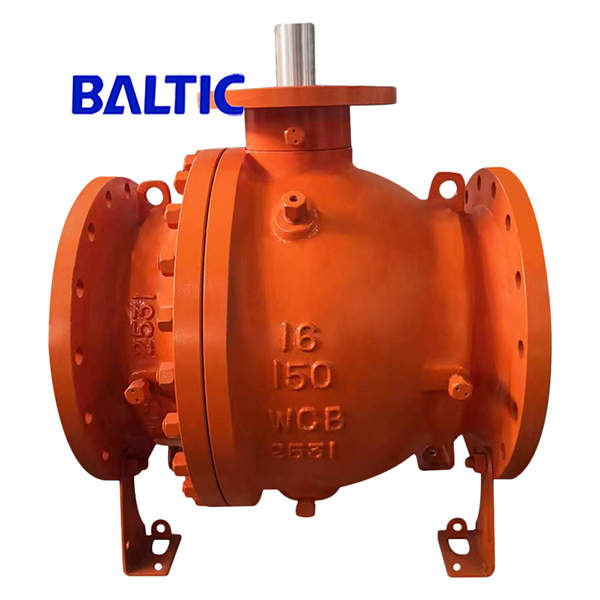 Bare Stem Soft Seated Ball Valve, WCB, 16 Inch, CL150, RF, API 6D
