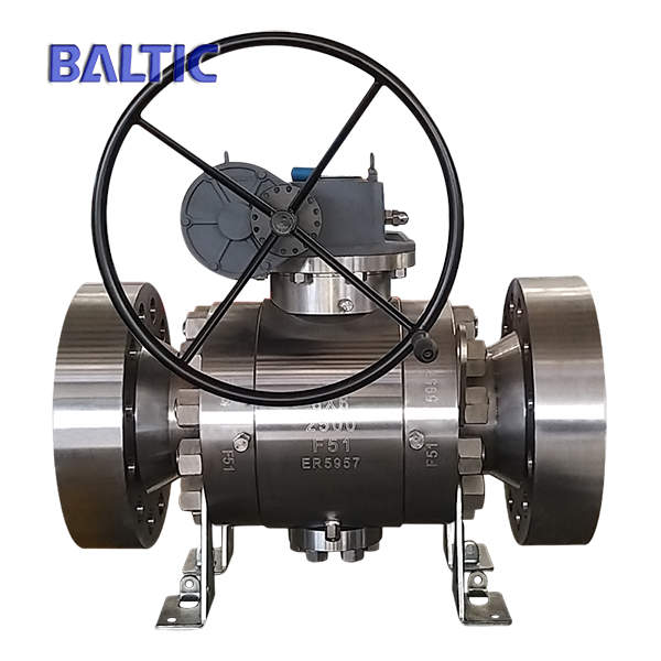 Duplex Steel Ball Valve, API 6D, 8 x 6 Inch, 2500 LB, RTJ
