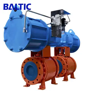 Soft Seated Trunnion Ball Valve, A105, 6 Inch, Class 300, Pneumatic