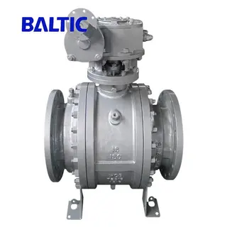 Worm Gear Operated Ball Valve, WCB, 16 Inch, Class 150, RF, API 6D