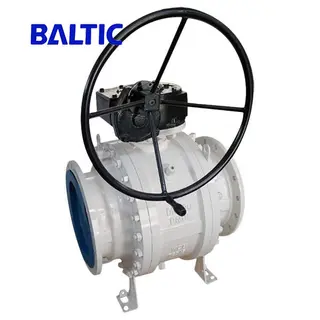 RF Flanged Trunnion Mounted Ball Valve, WCB, DN300, PN10, API 6D