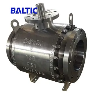 Duplex Steel Ball Valve, ASTM A182 F51, 8 Inch, Class 150 LB, RF