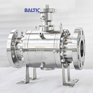 ASTM A182 F316 Trunnion Ball Valve, DN100, PN63, EN 12516-1, RF