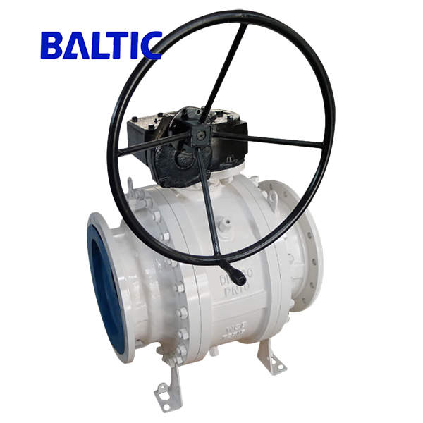 RF Flanged Trunnion Mounted Ball Valve, WCB, DN300, PN10, API 6D