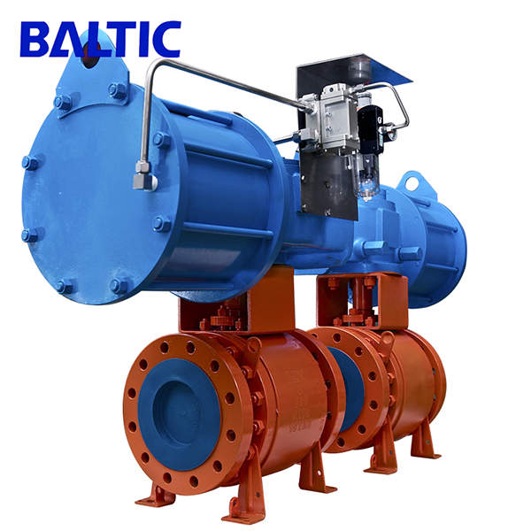 Soft Seated Trunnion Ball Valve, A105, 6 Inch, Class 300, Pneumatic