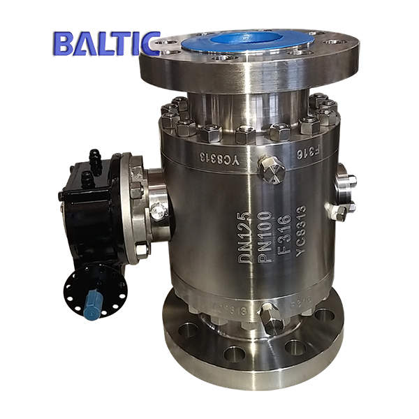 Stainless Steel Ball Valve, DN125, PN100, ASTM A182 F316, RF