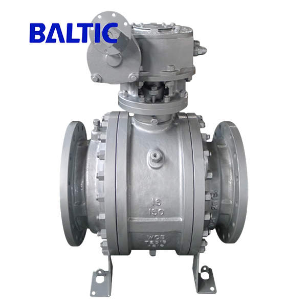 Worm Gear Operated Ball Valve, WCB, 16 Inch, Class 150, RF, API 6D