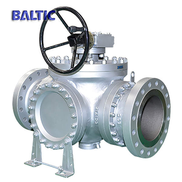 API 6D Top Entry Ball Valve, 3-Way, DN300, PN50, A216 WCB, RF