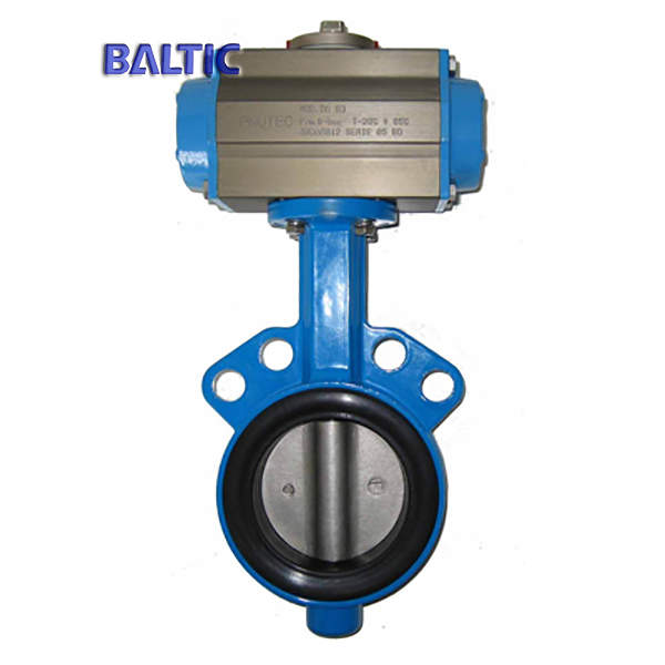MSS SP-67 Butterfly Valve, Pneumatic, DI, 8IN, CL125, Wafer
