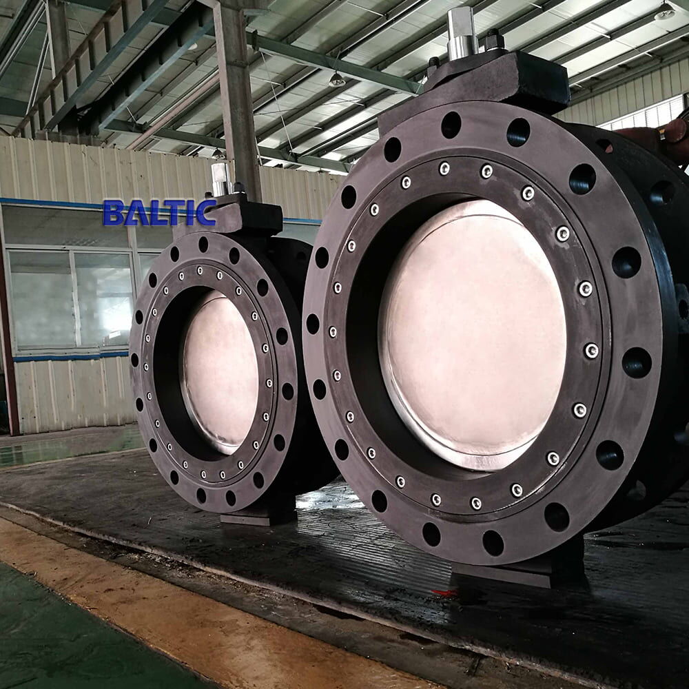 ASTM A105N Butterfly Valve, API 609, 16 Inch, Double Flanged