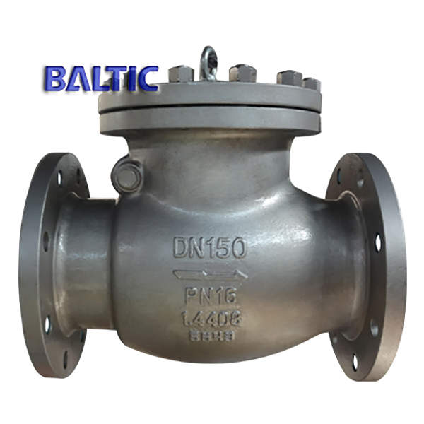 1.4408 Swing Type Check Valve, DIN 3356, DN150, PN16, RF Ends