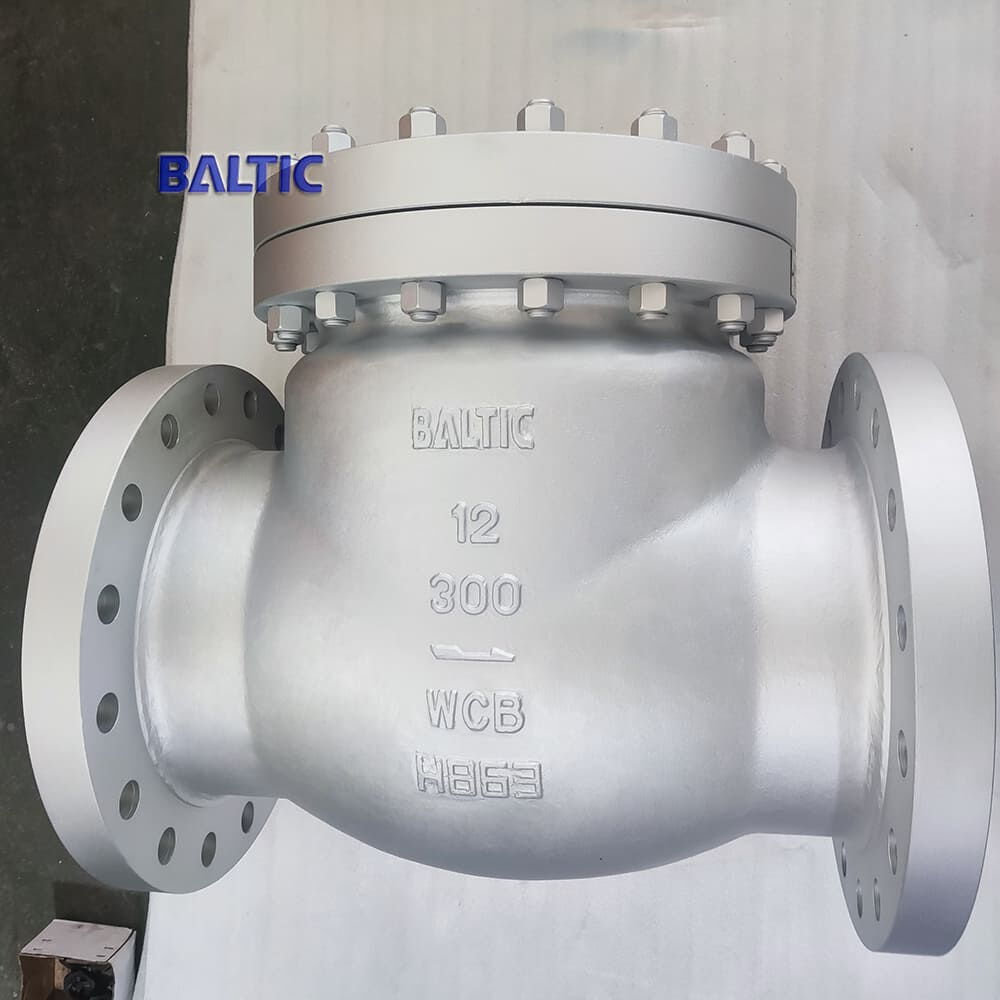 12 Inch Check Valve, Class 300 LB, ASTM A216 WCB, BS 1868