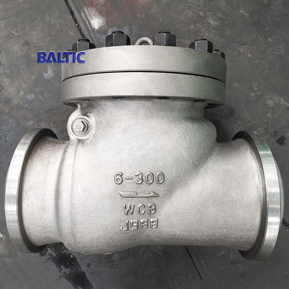 6 Inch Swing Check Valve, A216 WCB, API 6D, Class 300 LB, BW