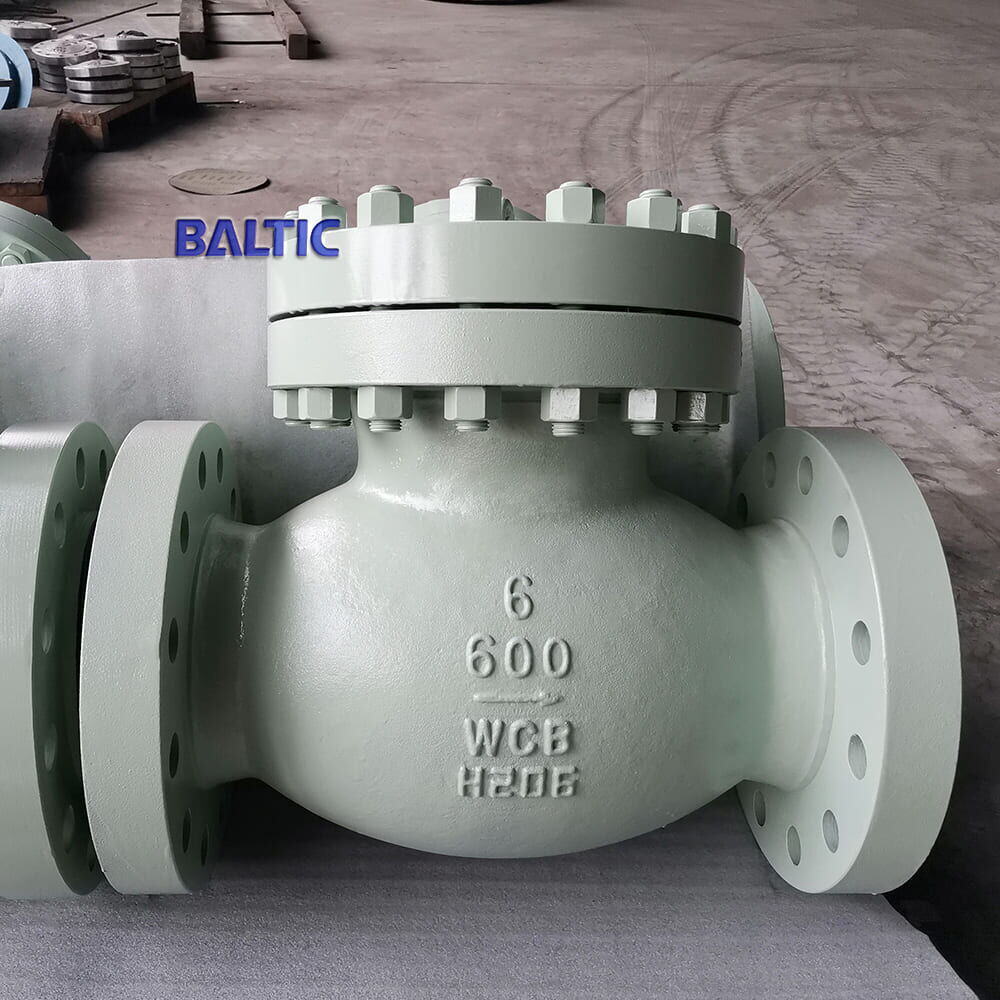 ASTM A216 WCB Check Valves, API 6D, 6 Inch, CL 1500 LB, RF - Baltic