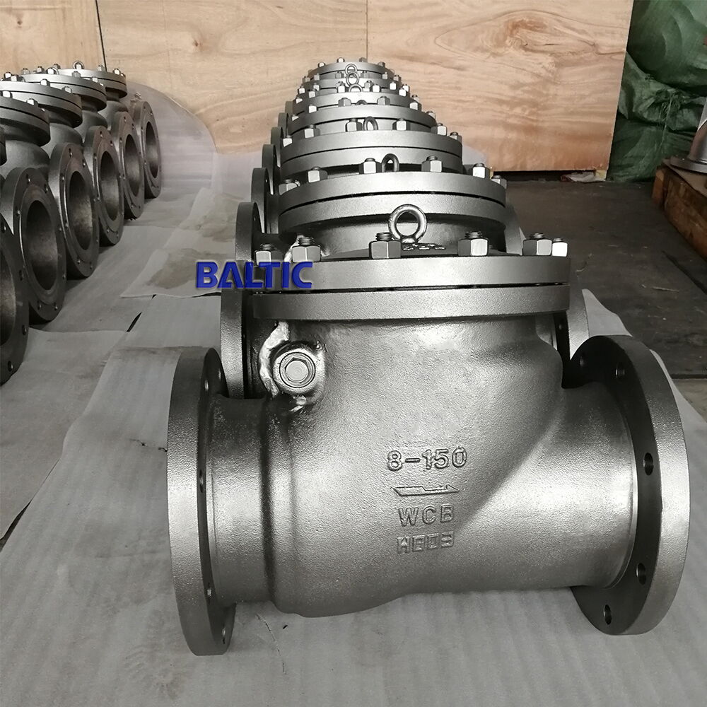 API 6D Check Valve, ASTM A216 WCB, 8 Inch, CL 150 LB, Swing