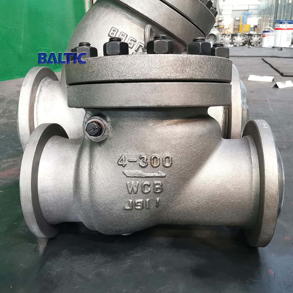 API 6D Swing Check Valve, ASTM A216 WCB, 4 Inches, 300 LB