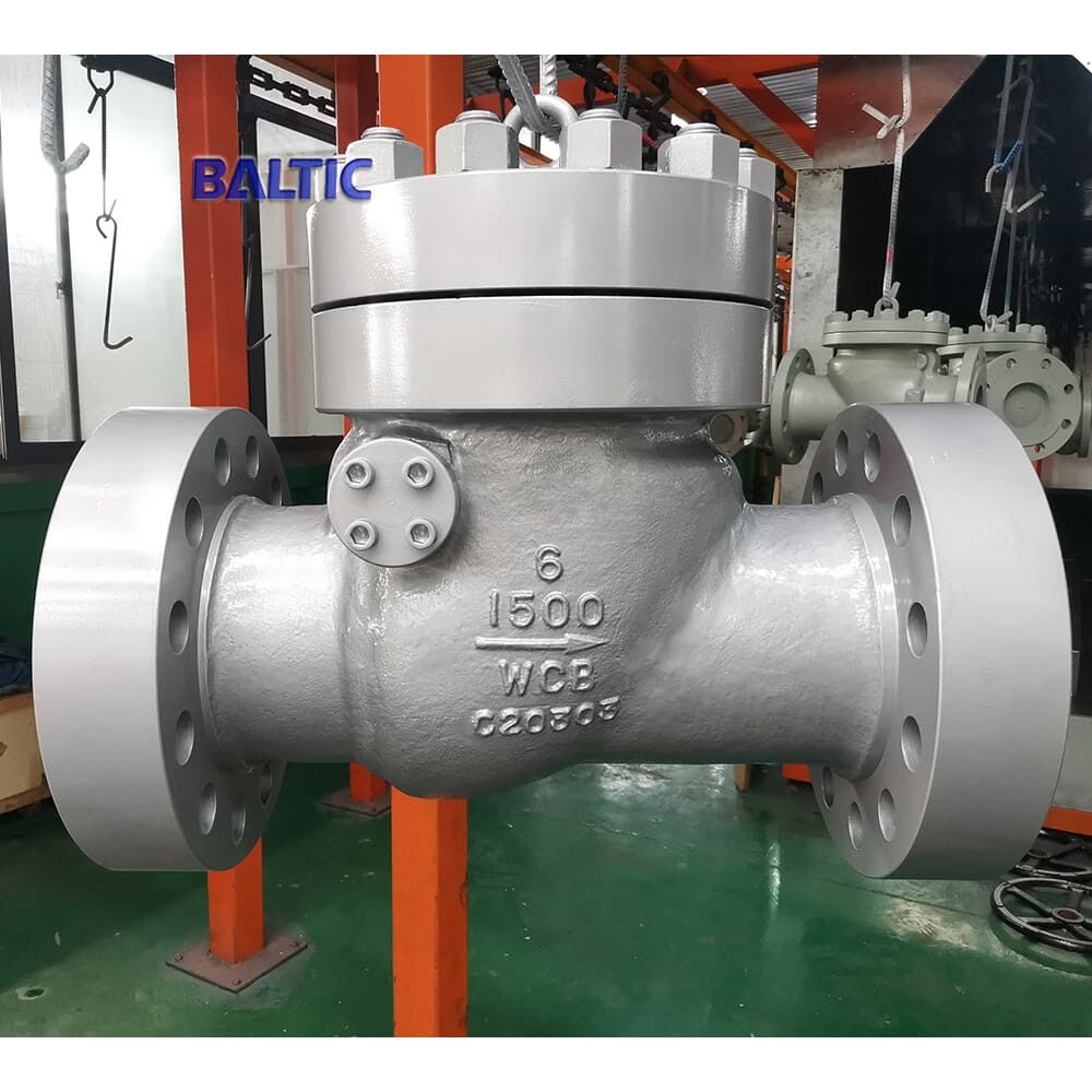 ASTM A216 WCB Check Valves, API 6D, 6 Inch, CL 1500 LB, RF