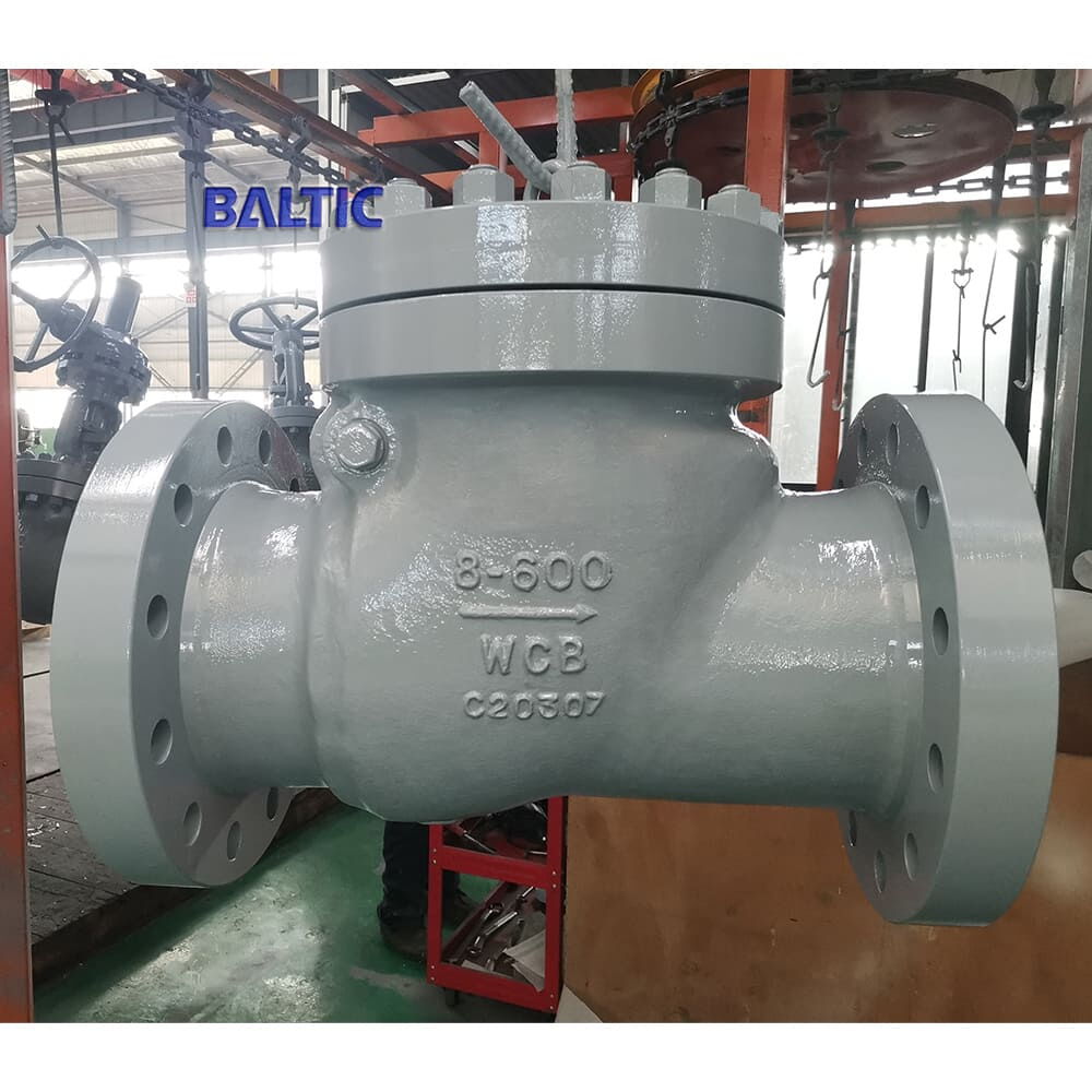 ASTM A216 WCB Swing Check Valve, API 6D, 8 Inch, CL 600, BW