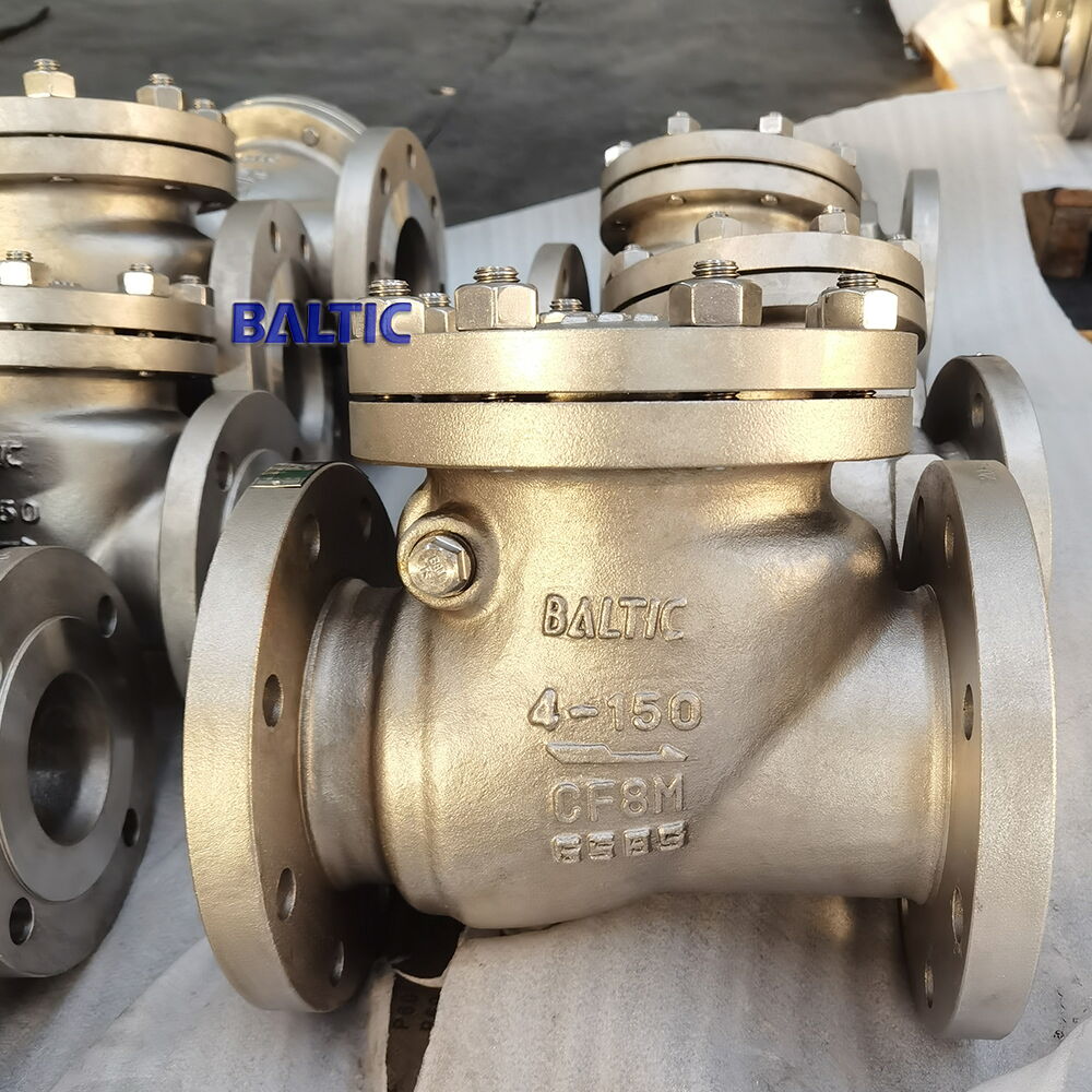 ASTM A351 CF8M Swing Check Valve, 4 Inch, Class 150, API 6D