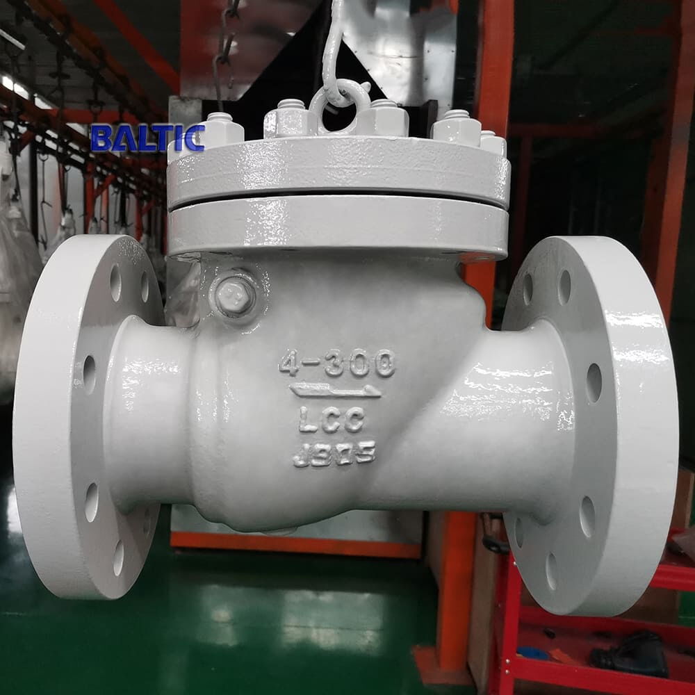 ASTM A352 LCC Check Valves, API 6D, CL 300 LB, 4 Inch, RF