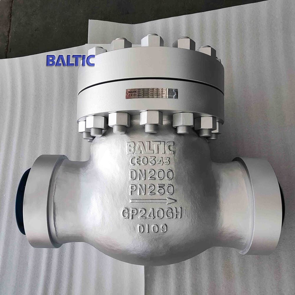 BS 1868 GP240GH Swing Check Valve, DN200, PN250, BW