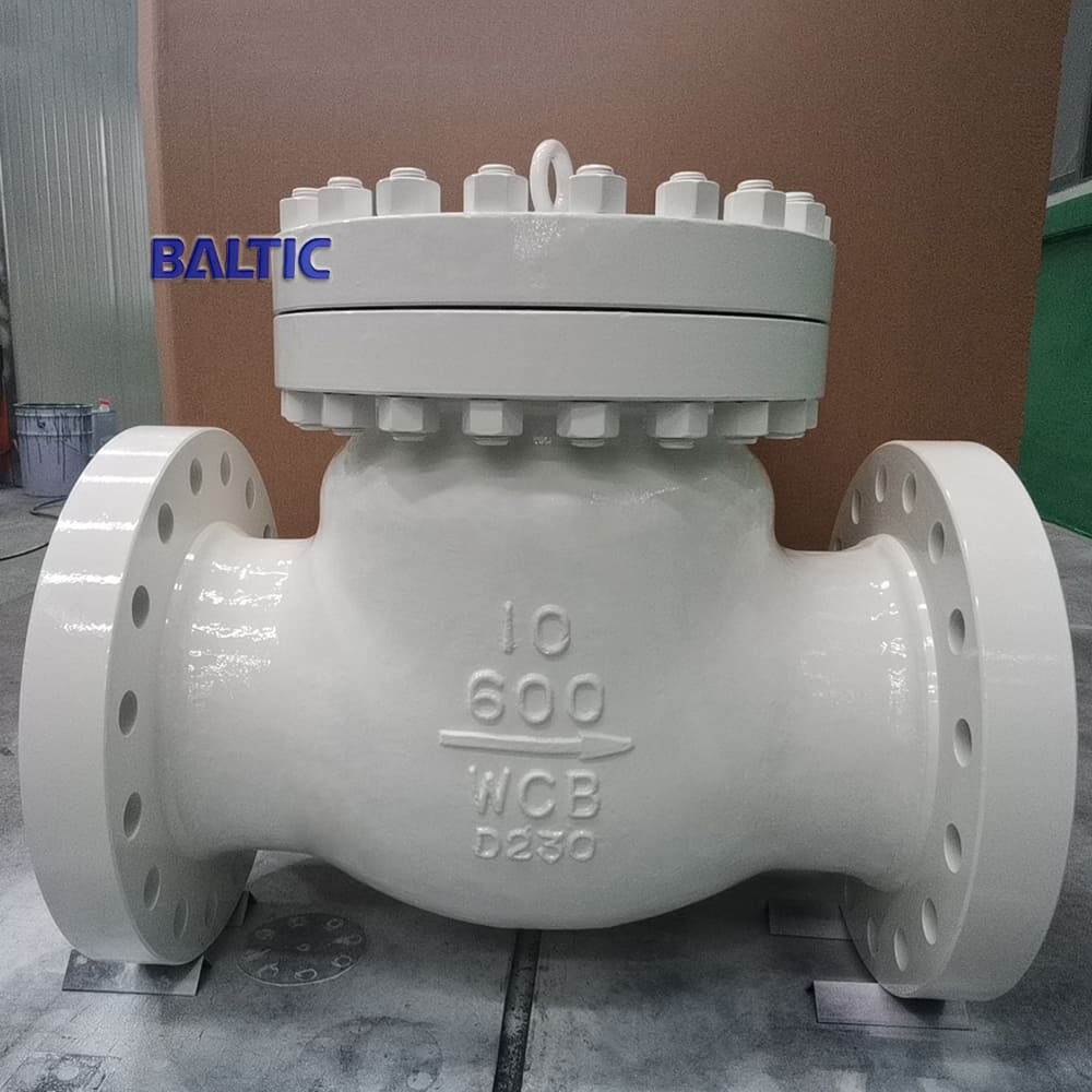 BS 1868 Swing Check Valve, ASTM A216 WCB, 10 IN, CL 600 LB