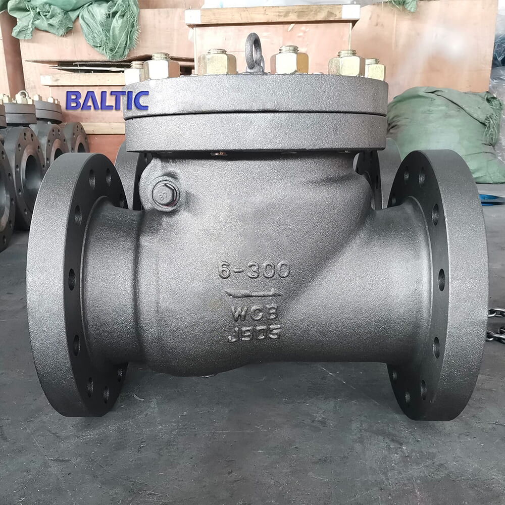 Carbon Steel A216 WCB Swing Check Valve, API 6D, 6 IN, CL300