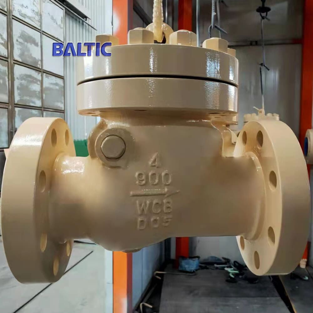 Carbon Steel Swing Check Valves, API 6D, WCB, 4 IN, CL 900