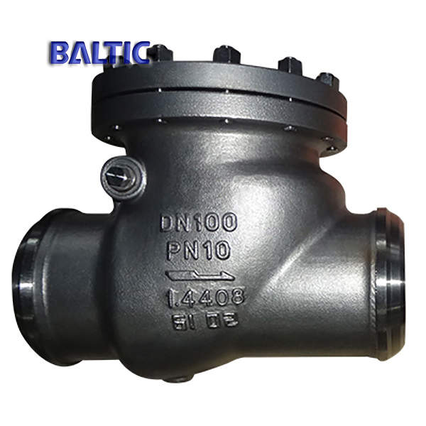DIN 3356 Swing type Check Valve, DN100, PN10, 1.4408, BW End