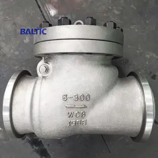 6 Inch Swing Check Valve, A216 WCB, API 6D, Class 300 LB, BW