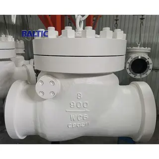 API 6D Check Valves, ASTM A217 WC6, 8 Inch, CL 900 LB, BW