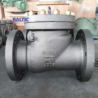 Carbon Steel A216 WCB Swing Check Valve, API 6D, 6 IN, CL300