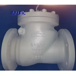 ASTM A216 WCB Swing Check Valve, 6 Inch, CL150, API 6D, RF