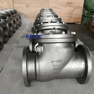 API 6D Check Valve, ASTM A216 WCB, 8 Inch, CL 150 LB, Swing