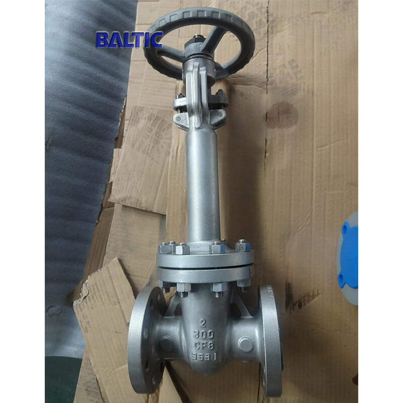 ASTM A351 CF8 Cryogenic Gate Valve, 2 Inch, 300 LB, RF