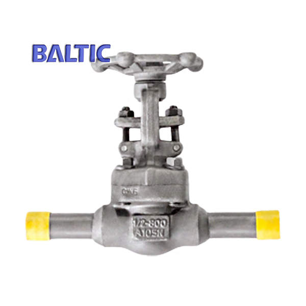 A105N Small Gate Valve, Bolted Bonnet, 1/2IN, CL800, NPT X SW - Baltic
