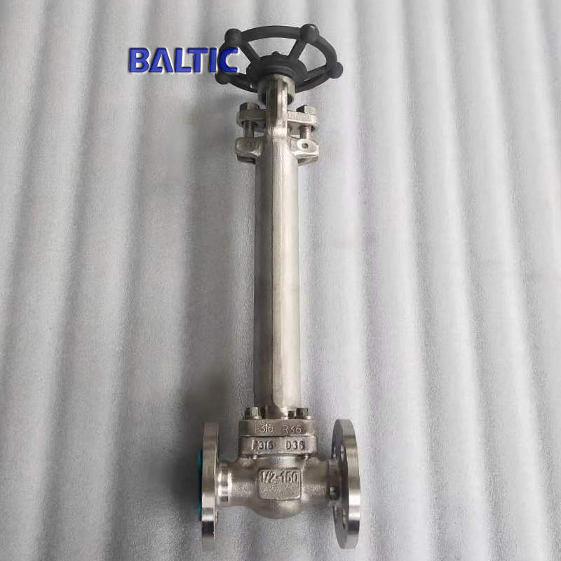 ASTM A182 F316 Cryogenic Gate Valve, 1/2 Inch, 150 LB, RF