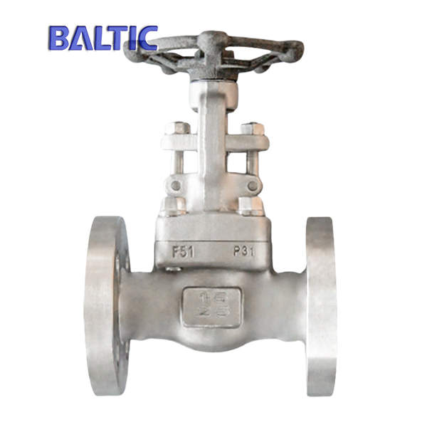 ASTM A182 F51 Forged Gate Valve, DN15 PN25, Welded Flanged, API 602