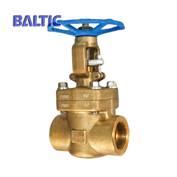 ASTM B148 C95500 Gate Valve, 2 1/2 Inch, Class 800 LB, NPT, API 602
