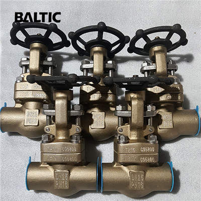 ASTM B148 C95800 Gate Valve, DN25, PN16, API 602, SW X NPT
