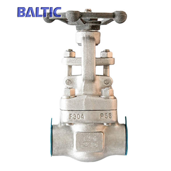 BW End Forged Gate Valve, Full Bore, ASTM A182 F304, DN15, PN25