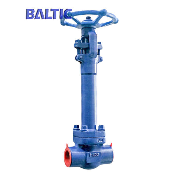 Extension Stem Forged Gate Valve, ASTM A350 LF2, 1 Inch, 800 LB, BW