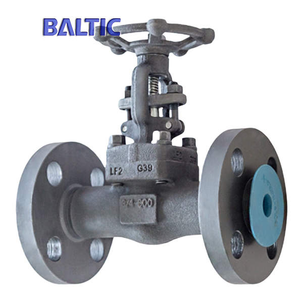 Integral Flanged End Gate Valve, ASTM A350 LF2, 3/4 Inch, 600 LB
