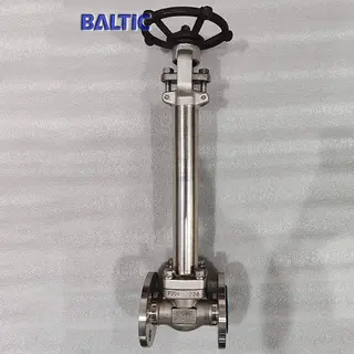 Small Size Cryogenic Gate Valve, A182 F304, 1 Inch, 150 LB